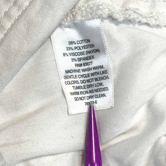 Vintage 00s 90s Liz Claiborne Women Amber Striped Pull On Shorts Size 10 - Picture 3 of 6